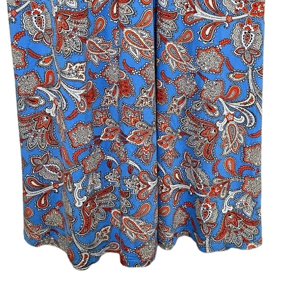 Boden Halterneck Jersey Maxi Dress Blue Paisley Floral Print NWT - Picture 7 of 16